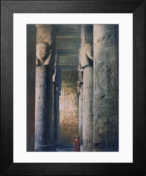 Framed Print : The Grand Hall, Temple of Hathor, Dendera, Egypt, 20th century Framed Print : The Grand Hall, Temple of Hathor, Dendera, Egypt, 20th century