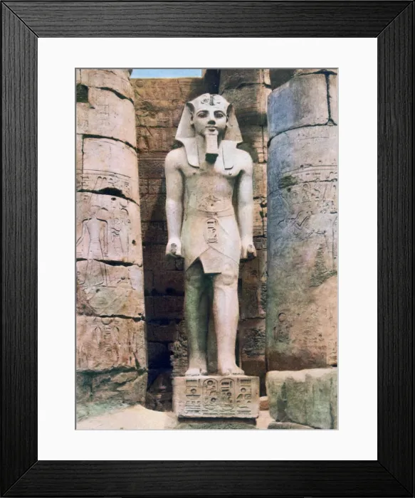 Framed Print : Statue of Ramses II, Luxor, Egypt, 20th century Framed Print : Statue of Ramses II, Luxor, Egypt, 20th century