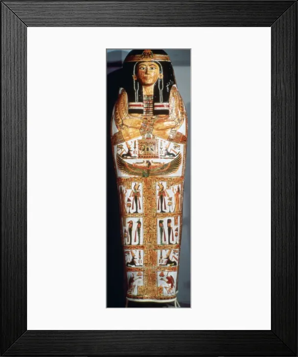 Framed Print : Outer coffin of Henettawy, c1040-991 BC Framed Print : Outer coffin of Henettawy, c1040-991 BC