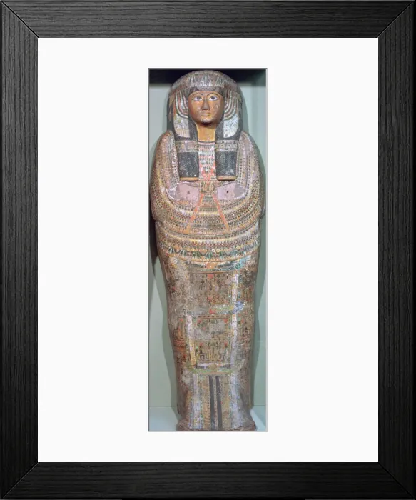 Framed Print : Coffin of the Ancient Egyptian priest Khons-Da-Khred, c1085 BC Framed Print : Coffin of the Ancient Egyptian priest Khons-Da-Khred, c1085 BC
