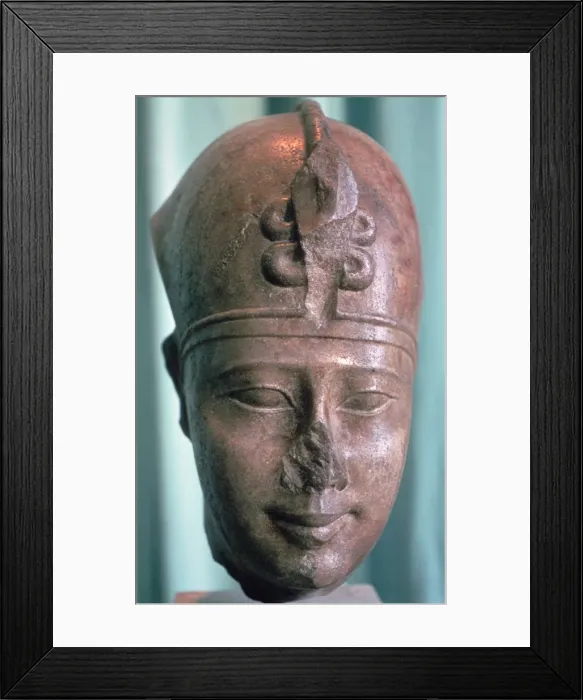 Framed Print : Head of the Pharaoh Teos, 4th century BC Framed Print : Head of the Pharaoh Teos, 4th century BC
