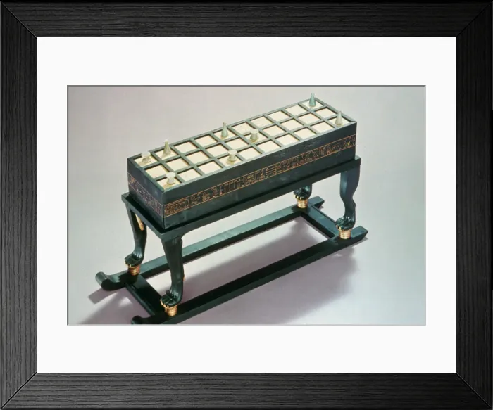 Framed Print : Senet gaming board, from the Tomb of Tutankhamun, 18th Dynasty Framed Print : Senet gaming board, from the Tomb of Tutankhamun, 18th Dynasty