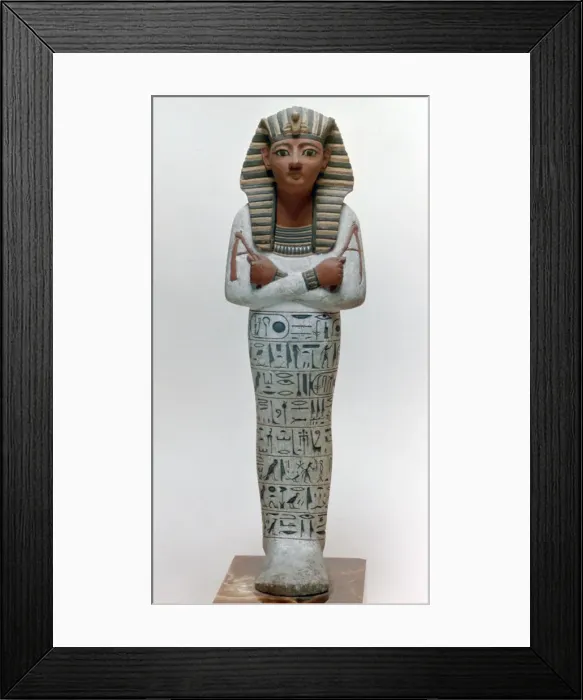 Framed Print : Shabti figure of Ramesses IV, Egyptian, 20th Dynasty Framed Print : Shabti figure of Ramesses IV, Egyptian, 20th Dynasty