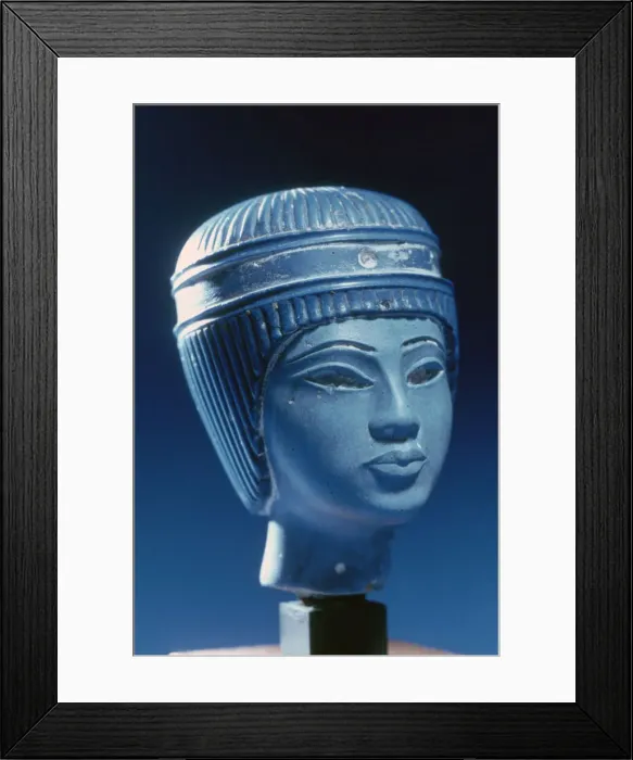 Framed Print : Egyptian bust, maybe Tutankhamen, 18th Dynasty Framed Print : Egyptian bust, maybe Tutankhamen, 18th Dynasty