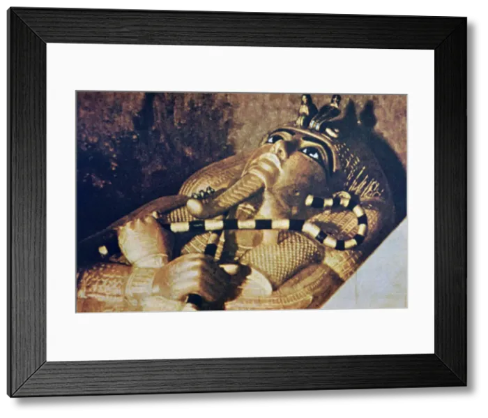 Framed Print : Cover of the coffin of Tutankhamen, burial chamber, tomb of Tutankhamen, Thebes, 18th Dynasty Framed Print : Cover of the coffin of Tutankhamen, burial chamber, tomb of Tutankhamen, Thebes, 18th Dynasty