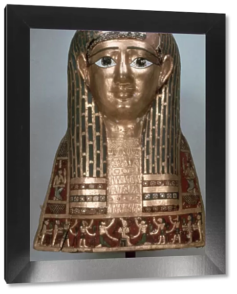 Mummy mask of a lady, late period, 1085-332 BC