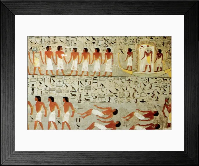 Framed Print : Egyptian Tomb, Procession of the Crown, Thebes, Egypt Framed Print : Egyptian Tomb, Procession of the Crown, Thebes, Egypt