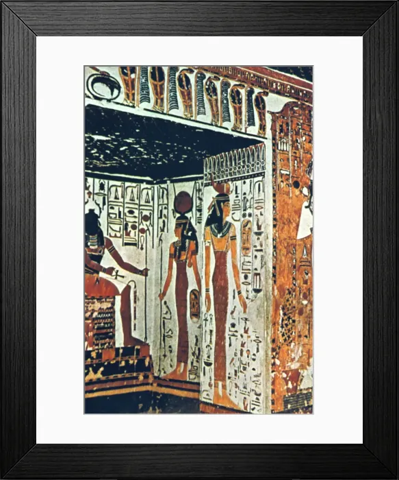 Framed Print : Wall Painting, Tomb of Nefertiti, Thebes, Egypt Framed Print : Wall Painting, Tomb of Nefertiti, Thebes, Egypt