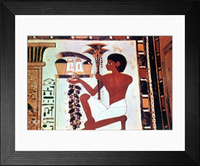Framed Print : Wall Painting, Detail, Servant with Offerings, Chapel of Menna, Thebes Framed Print : Wall Painting, Detail, Servant with Offerings, Chapel of Menna, Thebes