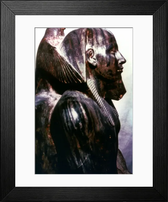 Framed Print : Statue of Pharaoh, Egypt, 4th Dynasty Framed Print : Statue of Pharaoh, Egypt, 4th Dynasty