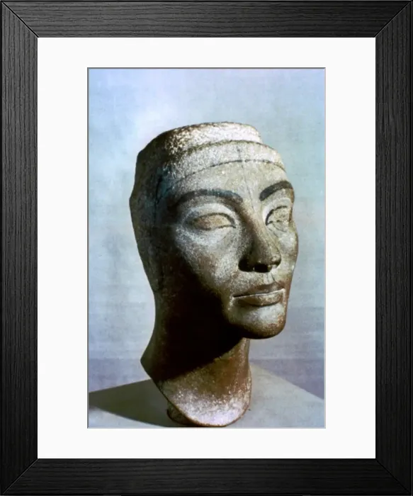 Framed Print : Bust of Nefertiti, Egypt, 1375 BC