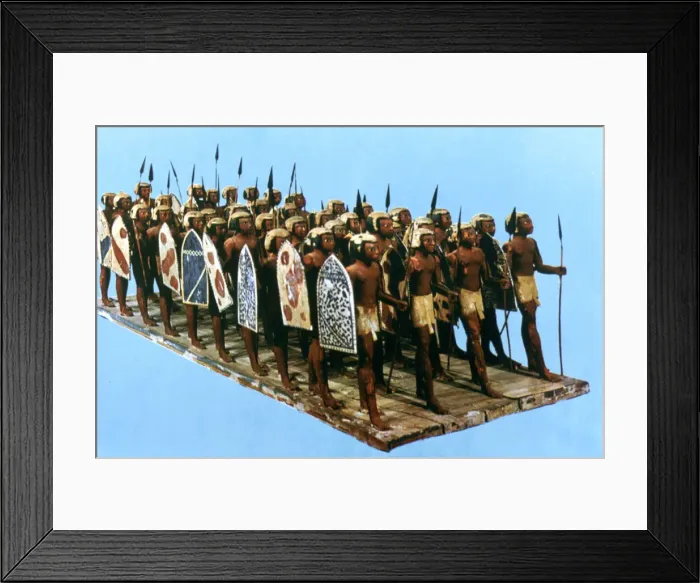 Framed Print : Model Pikemen, Tomb of Mesehti, 12th Dynasty Framed Print : Model Pikemen, Tomb of Mesehti, 12th Dynasty