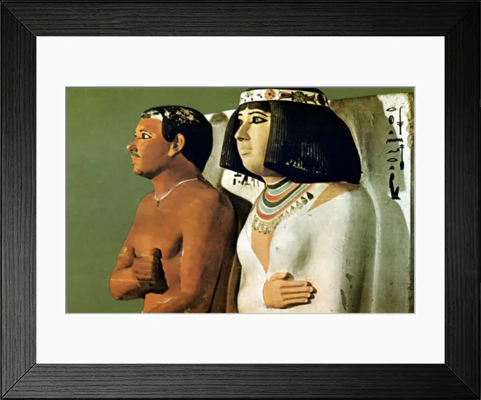 Framed Print : Prince Rahotep and His Wife Nofret, Egypt, 4th Dynasty Framed Print : Prince Rahotep and His Wife Nofret, Egypt, 4th Dynasty