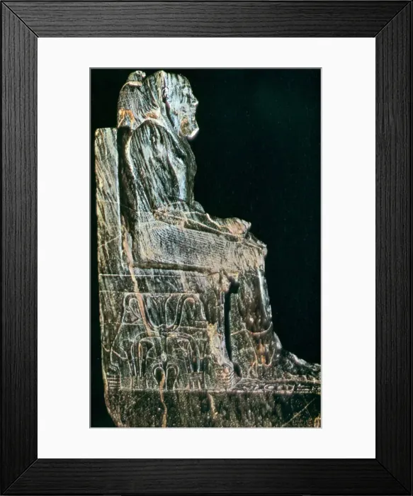 Framed Print : Statue of Pharaoh, Egypt, 4th Dynasty