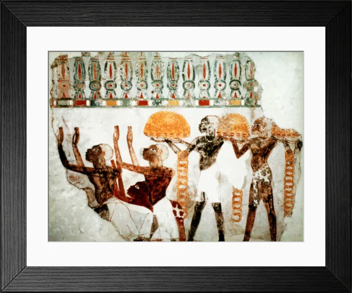 Framed Print : Africans bearing gold, c1400 BC Framed Print : Africans bearing gold, c1400 BC