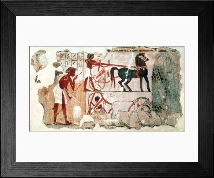 Framed Print : Inspecting the Fields, 1350 BC Framed Print : Inspecting the Fields, 1350 BC