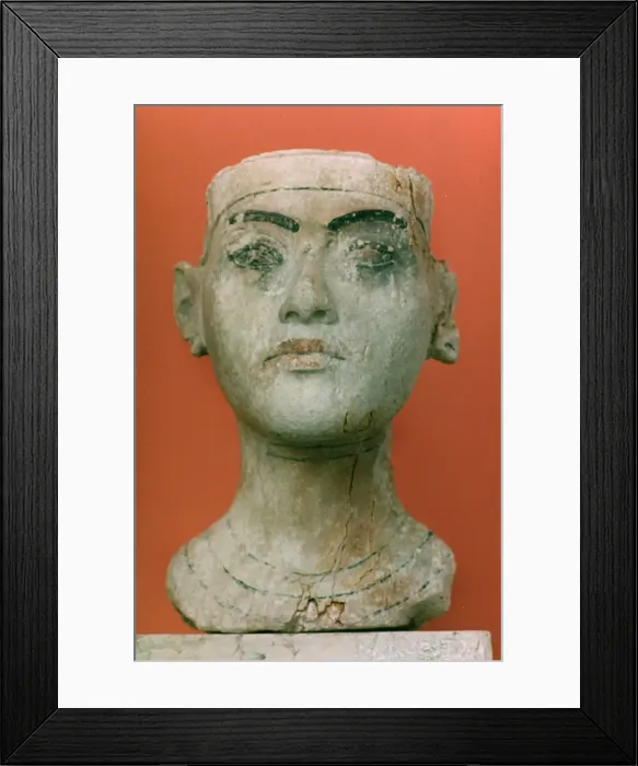 Framed Print : Head of a King, Tutankhamen, Egyptian Framed Print : Head of a King, Tutankhamen, Egyptian
