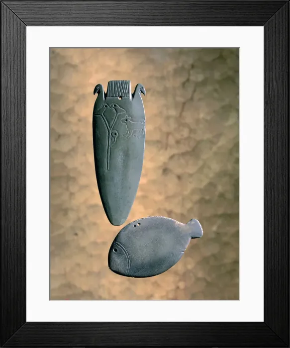 Framed Print : Egyptian make-up accessories, Pre-Dynastic period, 4th millennium BC. Artist: R Guillemot Framed Print : Egyptian make-up accessories, Pre-Dynastic period, 4th millennium BC. Artist: R Guillemot