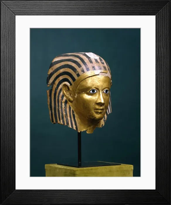Framed Print : Mask of an Ancient Egyptian Mummy, c1st century BC Framed Print : Mask of an Ancient Egyptian Mummy, c1st century BC