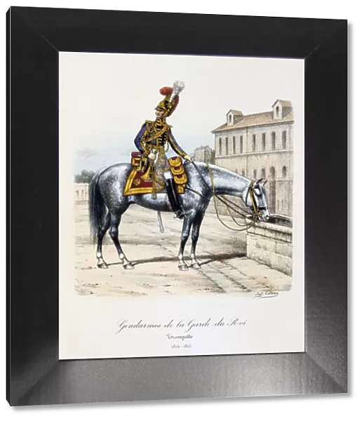 Gendarmes de la Garde du Roi, Trumpeter, 1814-15. Artist: Eugene Titeux