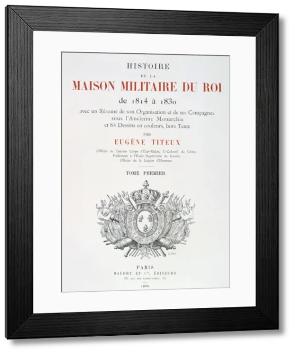 Framed Print : Title Page, 1814-1830. Artist: Eugene Titeux Framed Print : Title Page, 1814-1830. Artist: Eugene Titeux