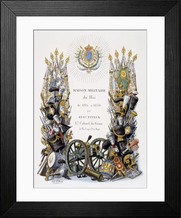 Framed Print : Main Title Page, 1814-1830. Artist: Eugene Titeux Framed Print : Main Title Page, 1814-1830. Artist: Eugene Titeux