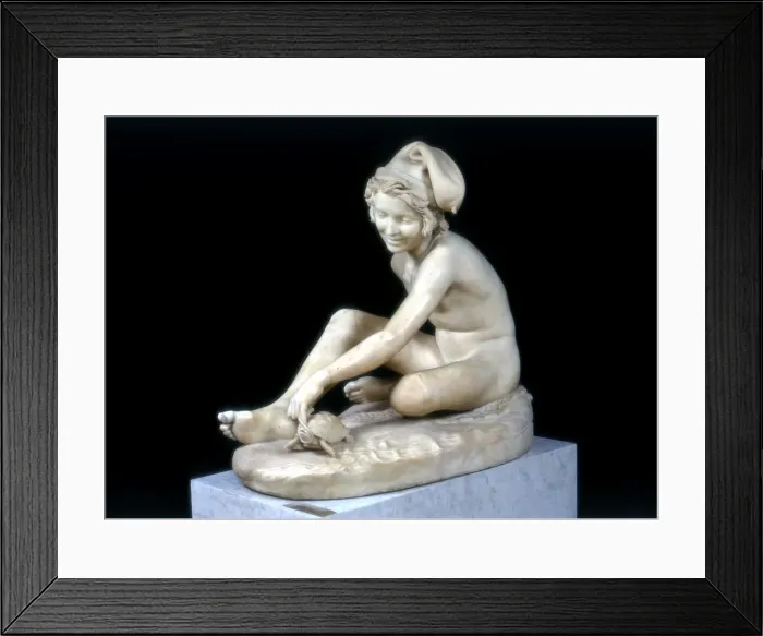 Framed Print : Neapolitan fisherman playing with a tortoise, 1833. Artist: Francois Rude Framed Print : Neapolitan fisherman playing with a tortoise, 1833. Artist: Francois Rude