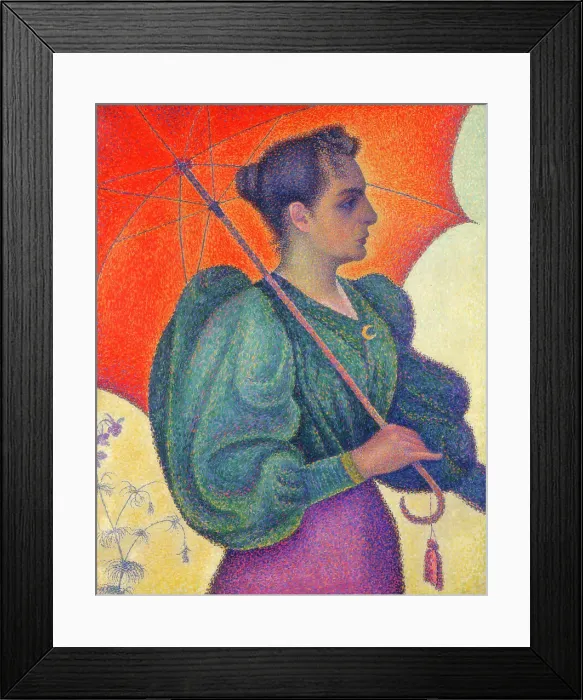 Framed Print : Woman with Umbrella, 1898. Artist: Paul Signac Framed Print : Woman with Umbrella, 1898. Artist: Paul Signac
