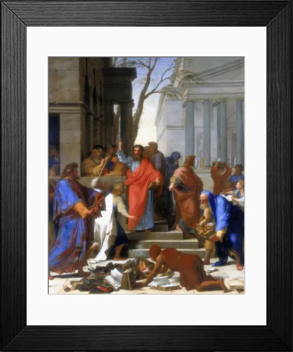 Framed Print : Saint Paul Preaching at Ephesus, 1649. Artist: Eustache Le Sueur Framed Print : Saint Paul Preaching at Ephesus, 1649. Artist: Eustache Le Sueur