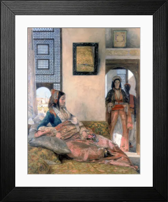 Framed Print : Life in the Hareem, 1858. Artist: John Frederick Lewis Framed Print : Life in the Hareem, 1858. Artist: John Frederick Lewis
