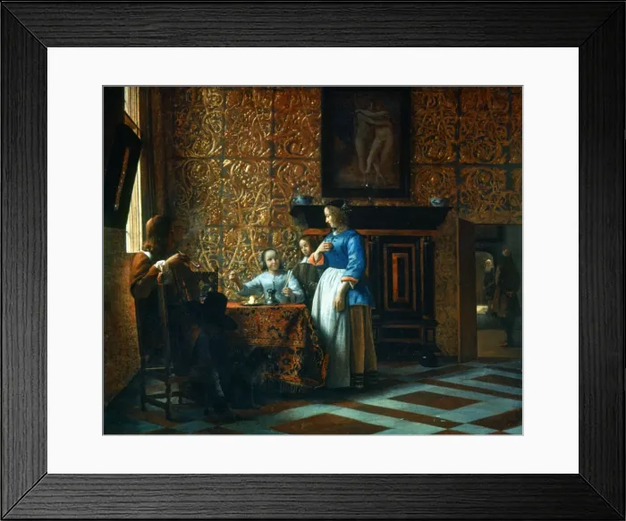Framed Print : Interior Scene, c1650. Artist: Pieter de Hooch Framed Print : Interior Scene, c1650. Artist: Pieter de Hooch