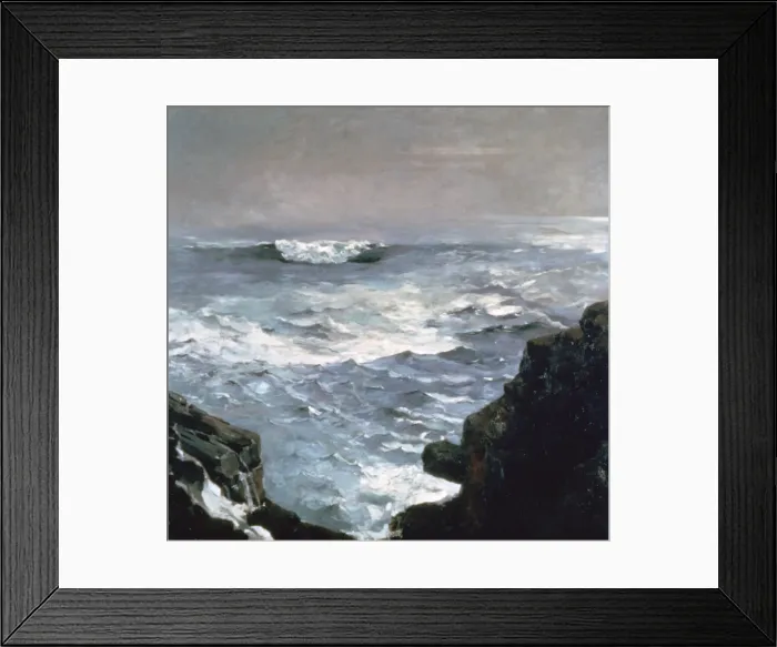 Framed Print : Cannon Rock, 1895. Artist: Winslow Homer Framed Print : Cannon Rock, 1895. Artist: Winslow Homer