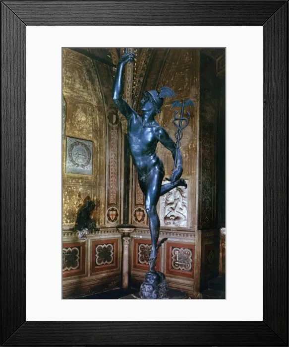 Framed Print : Mercury, 1580. Artist: Giambologna Framed Print : Mercury, 1580. Artist: Giambologna