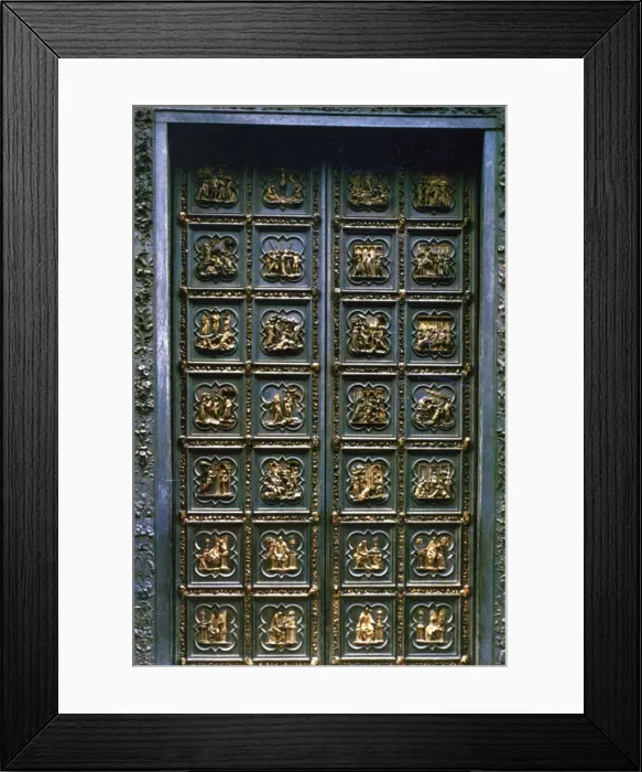 Framed Print : The North Doors of the Baptistry of San Giovanni, 1403-1424. Artist: Lorenzo Ghiberti Framed Print : The North Doors of the Baptistry of San Giovanni, 1403-1424. Artist: Lorenzo Ghiberti