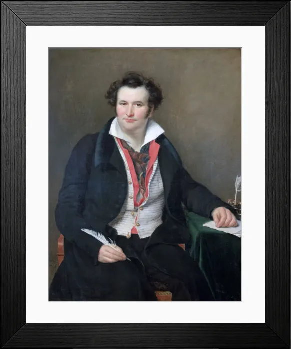 Framed Print : Portrait of Bernard Wolf, c1823. Artist: Sophie Rude Framed Print : Portrait of Bernard Wolf, c1823. Artist: Sophie Rude