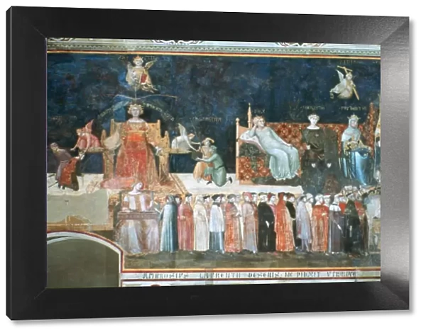Allegory of the Good Government, 1338-1340. Artist: Ambrogio Lorenzetti