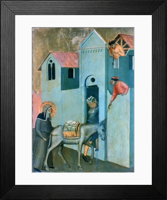 Framed Print : The Blessed Humility and Eleven Stories from Her Life, (detail), c1306-1348 Artist: Pietro Lorenzetti Framed Print : The Blessed Humility and Eleven Stories from Her Life, (detail), c1306-1348 Artist: Pietro Lorenzetti