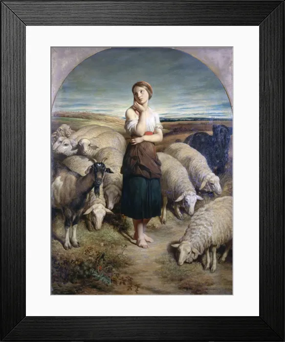 Framed Print : Saint Genevieve, C1810-1880. Artist: Charles-Emile-Callande de Champmartin Framed Print : Saint Genevieve, C1810-1880. Artist: Charles-Emile-Callande de Champmartin