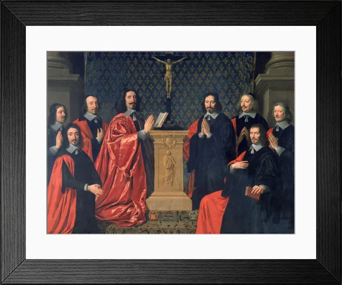 Framed Print : The Prevot des Marchands and the Echevins of the city of Paris, 1648. Artist: Philippe de Champaigne Framed Print : The Prevot des Marchands and the Echevins of the city of Paris, 1648. Artist: Philippe de Champaigne