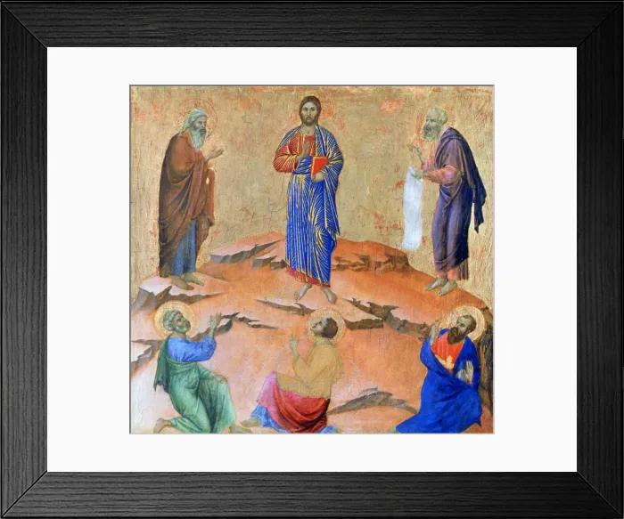 Framed Print : The Transfiguration, 1311. Artist: Duccio di Buoninsegna Framed Print : The Transfiguration, 1311. Artist: Duccio di Buoninsegna