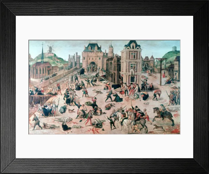 Framed Print : St Bartholomews Day Massacre, c1810-1870. Artist: Francois Dubois Framed Print : St Bartholomews Day Massacre, c1810-1870. Artist: Francois Dubois
