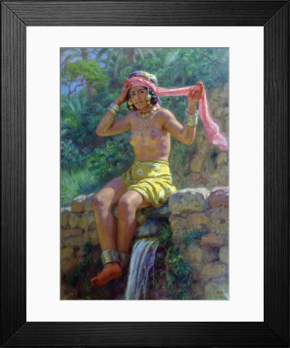 Framed Print : The Source, 1926. Artist: Etienne Dinet Framed Print : The Source, 1926. Artist: Etienne Dinet