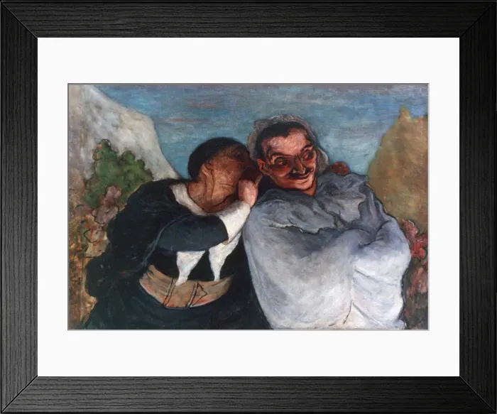 Framed Print : Crispin and Scapin, c1863-1865. Artist: Honore Daumier Framed Print : Crispin and Scapin, c1863-1865. Artist: Honore Daumier