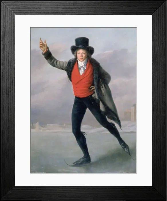 Framed Print : The Skater, 1798. Artist: Pierre Maximilien Delafontaine Framed Print : The Skater, 1798. Artist: Pierre Maximilien Delafontaine