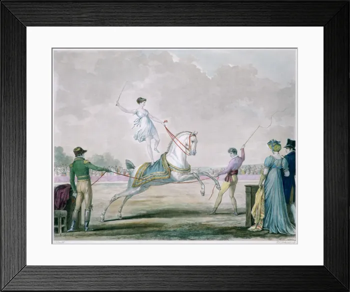 Framed Print : Exercises of the Circus Horse, c1818-1836. Artist: Carle Vernet Framed Print : Exercises of the Circus Horse, c1818-1836. Artist: Carle Vernet