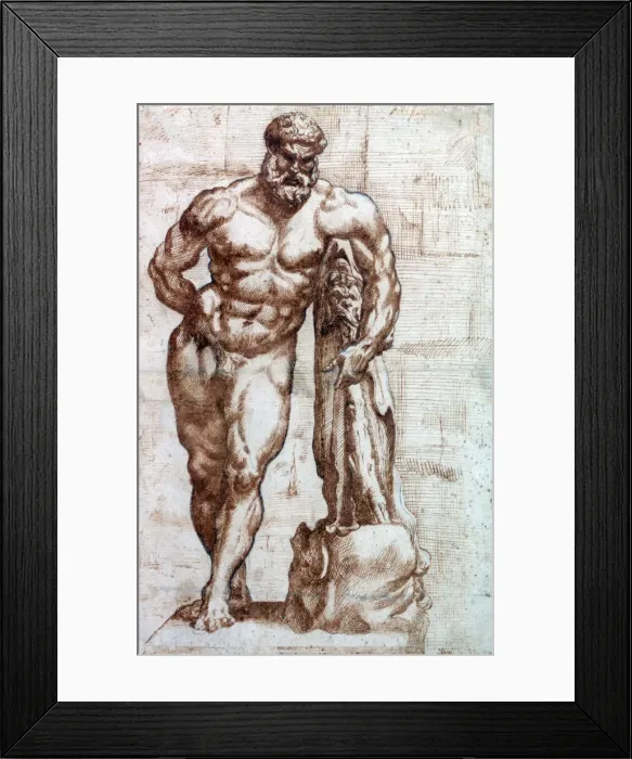Framed Print : Hercules, 17th century. Artist: Niccolo de Simone Framed Print : Hercules, 17th century. Artist: Niccolo de Simone