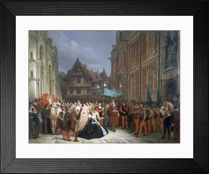 Framed Print : Duchess of Montpensier, 1864. Artist: Ary Scheffer Framed Print : Duchess of Montpensier, 1864. Artist: Ary Scheffer