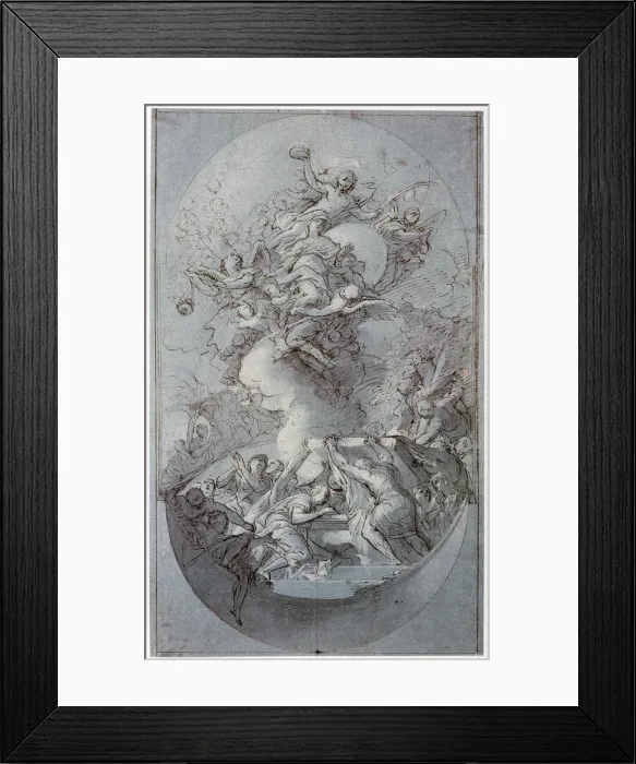 Framed Print : The Assumption, c1677-1727. Artist: Melchior Steidl