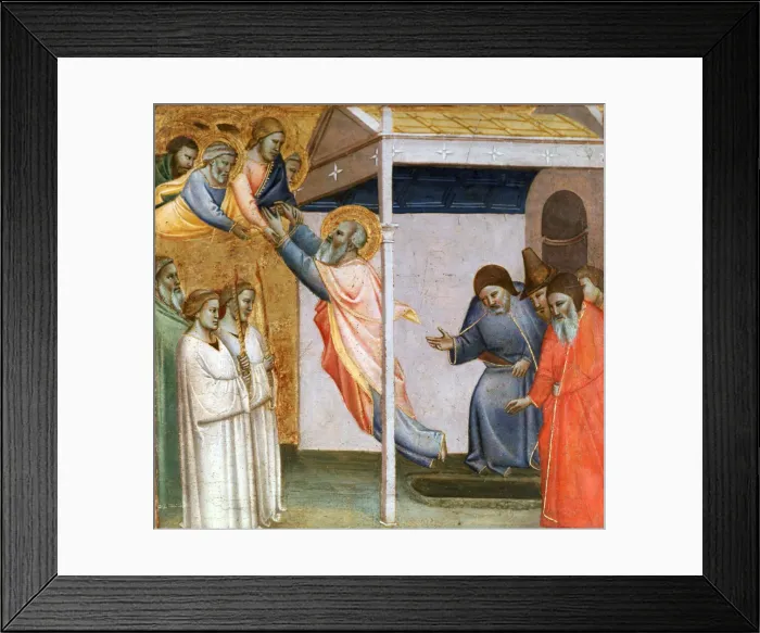 Framed Print : Scene from the Life of St John, c1320-1366. Artist: Taddeo Gaddi Framed Print : Scene from the Life of St John, c1320-1366. Artist: Taddeo Gaddi