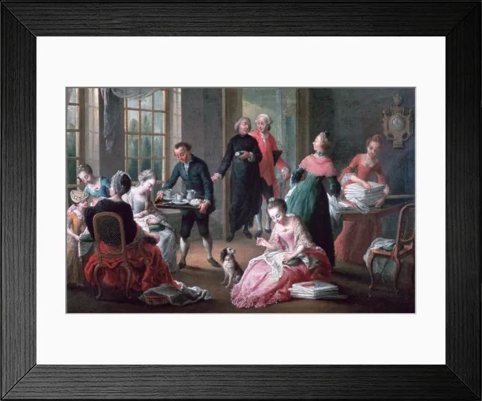 Framed Print : Afternoon Tea, 1778. Artist: Jan Garemijn